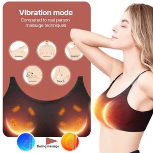 Sujetador de masaje de pecho calentado con carga inalámbrica de nueva moda, sujetador de masaje de vibración de 3 velocidades para agrandar la circulación sanguínea para mujeres <span class=keywords><strong>Sexy</strong></span> - Product Image 2