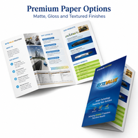 Brochure de Marketing Professionnelle Tri-fold en Couleur de Qualité Supérieure, Impression Personnalisée de Brochures