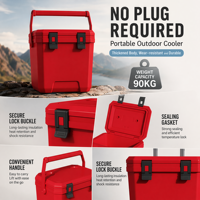 Glacière isotherme portable sur roulettes, design moderne et personnalisable, pour camping, pique-nique, vin, canettes et aliments, 38L/25L/15L
