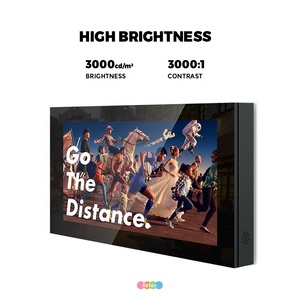 Waterproof IP65 High Brightness Touch Screen 4K TFT LCD Advertising <b>TV</b> Screen Video Wall Mount Outdoor SDK Animation Graphics - Product Image 4