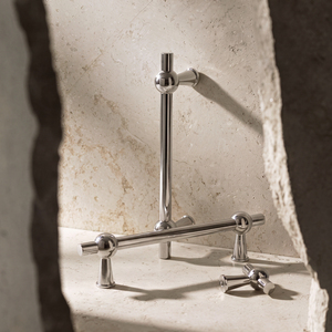 Maniglie a T per Mobili, Stile Francese Minimalista, in Ottone Lucido Nichelato H59, Maniglie per Cassetti, Cucina, Armadio, Porte, 4 Misure - Product Image 5