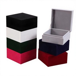 Wholesale Assorted Colors Small Heavy-Duty Rigid <b>Gift</b> <b>Boxes</b> Magnetic Closure for Jewelry Watches Holiday Gifting Custom Velvet - Product Image 3