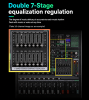 Console audio professionnelle BE-26 26 canaux + alimentation fantôme 48V, 16 effets DSP, Bluetooth, USB, lecture sur ordinateur, pour scène