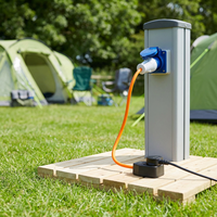 Adaptateur de câble ZNPON 16 ampères à 13 ampères 0,35 m, prise CEE 3 broches vers prise britannique, GX01E