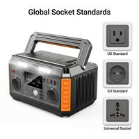 Générateur solaire portable OVO-A6 600W 520Wh 140400mAh à onde sinusoïdale pure avec 12 sorties PD 60W pour camping-car, voyage et camping