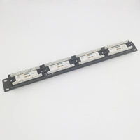 Panneau de brassage CAT6 24 ports de haute qualité 19 pouces 1U pour montage en rack