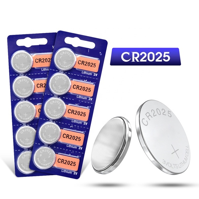 CR2025 Lithium Battery for Watch Toy Remote Control Meter 3V Button Cell Batteries Coin