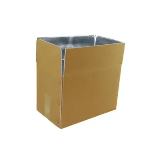 Individuelle recycelbare Kartons aus Aluminiumfolie für Lebensmittel Tiefkühlkette Transportthermisch isolierte Transportkartonboxen