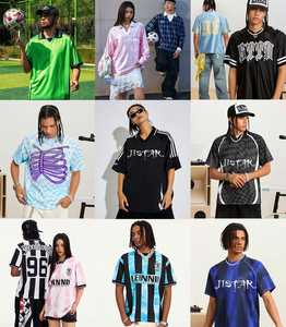 Chemises une pièce surdimensionnées personnalisées de haute qualité Streetwear maillot de <span class=keywords><strong>football</strong></span> rétro japonais Anime <span class=keywords><strong>Manga</strong></span> - Product Image 6