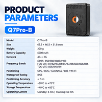 Traceur GPS GLONASS Q7pro-B 4GBDS avec aimant puissant, capteur de lumière, alerte anti-effraction, sans câblage, géolocalisation, lecture d'itinéraire, antivol, pour la gestion de flotte