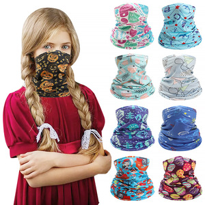 Pañuelo multifuncional de seda helada con estampado para niños, protección UV, máscara facial para ciclismo, deportes al aire libre, banda mágica para la cabeza - Product Image 3