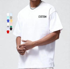 High-Quality Heavyweight <b>plain</b> multi color t-shirt wholesale causal 100% cotton t shirt crew neck customize <b>tshirt</b> for men - Product Image 1