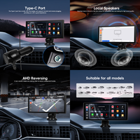 Podofo 10.25 "2 + 32G Android Portable sans fil Carplay écran Android Auto autoradio Autoradio stéréo GPS Wifi TYP-C vente en gros