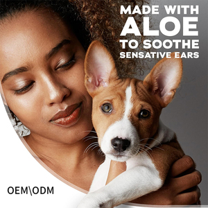Gotas auriculares herbales personalizadas para mascotas: Líquido limpiador, desodorante, antiácaros, eliminador de <span class=keywords><strong>cera</strong></span> y aliviador de picazón para gatos y perros - Product Image 3