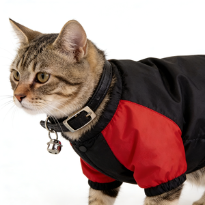 Kalung Kucing Bahan PU Lintas Negara yang Dapat Disesuaikan dengan Lonceng untuk Jalan-jalan Kucing dan Anak Kucing - Product Image 1