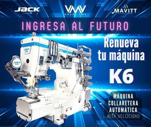 Máquina de coser interlock de cama cilíndrica pequeña Jack, nueva, completa con mesa, motor de cama plana de una sola aguja, en venta. - Product Image 4