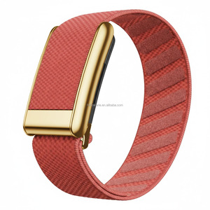 Bracelet de remplacement en nylon tricoté doré de qualité supérieure pour WHOOP 5.0/ONE/PEAK/MG 25 mm avec boucle à anneau unique - En stock - Product Image 2