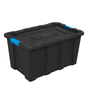 पर्यावरण के अनुकूल 80l भारी शुल्क बहु संभाल के साथ प्लास्टिक भंडारण बॉक्स कंटेनर