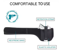 Étui Tactique Universel Homme Femme en Matière Respirante pour Plongée, Holster Léger avec Système MOLLE pour Usage de Sécurité