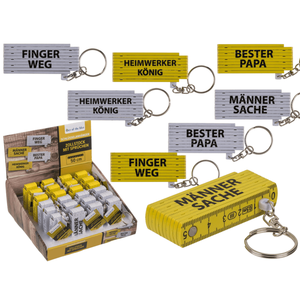 Porte-clés, règle pliante en plastique avec libellé, - Product Image 1