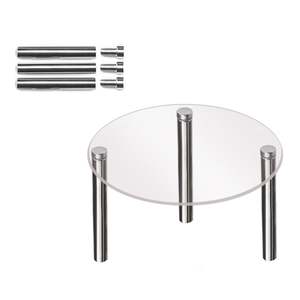 Nuevo soporte de exhibición de pastel de acrílico transparente de <span class=keywords><strong>3</strong></span> niveles para soporte de exhibición de pastel de boda - Product Image 5