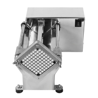 Machine à couper les légumes motorisée en acier inoxydable pour la fabrication de frites, haute efficacité, usage commercial