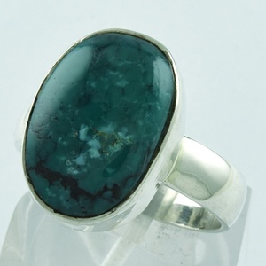 แหวนเงินสเตอร์ลิง925สไตล์คลาสสิกหินเทอร์คอยส์คุณภาพจากผู้ผลิตเครื่องประดับงานหมั้นครบรอบแต่งงานของขวัญอินเดีย - Product Image 2