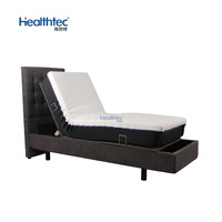 Cadre de lit électrique réglable King Size, inclinable, avec massage zéro gravité, pliable, moderne, pour usage hôtelier, construction en acier inoxydable