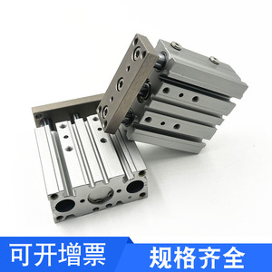 Cilindro de Guía MINDMAN MCGB 23 12 16 20 25 32 10 20 50 75 100G Serie Neumática, Cuerpo de Aluminio - Product Image 2