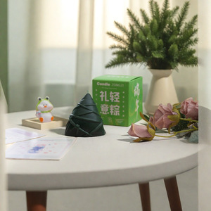 Set de Regalo de Velas Aromáticas con Forma de Zongzi para el Festival del Bote del Dragón, Decoración Creativa para el Hogar, Accesorio para Fotos, Recuerdo Festivo - Product Image 3