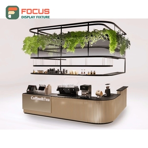 Tall Coffee Merchandise Display Rack White Panel Finish Syrup Bottle Display Area Cafe <b>Shelf</b> Display Rack - Product Image 6