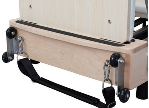 Machine de Pilates Reformer Pliable en Chêne - Équipement de Studio de Pilates Portable avec <span class=keywords><strong>Lit</strong></span> de Base pour la Santé et le Renforcement Corporel - Product Image 6