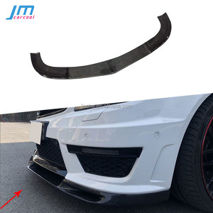 Per Spoiler a labbro anteriore in fibra di carbonio classe <span class=keywords><strong>C</strong></span> per Mecedes Benz W204 C63 AMG 2012-2014 kit di protezione per il corpo della pala del mento del paraurti - Product Image 1