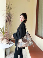 Sacs pour femmes, sac fourre-tout Maraud en jacquard papillon, sac à bandoulière à pois grande capacité, sac panier tissé à porter en bandoulière