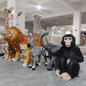 Decoración de Fondo para Escenario, <span class=keywords><strong>Animales</strong></span> de Tamaño Real en Fibra de Vidrio, <span class=keywords><strong>Animales</strong></span> de Safari para Decoración de Fiestas de Cumpleaños - Product Image 5