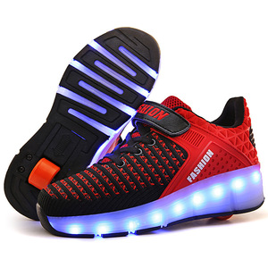 Quà Tặng Chất Lượng Cao <span class=keywords><strong>Shiny</strong></span> Luminous Giày Cô Gái Cậu Bé Dẫn Hai Bánh Xe Trẻ Em Roller Skate Giày Với Ánh Sáng - Product Image 4