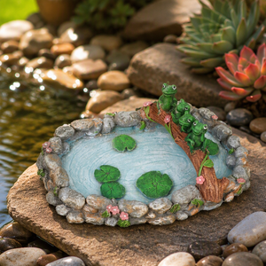 Ornamenti per laghetto in resina fatti a mano, stile giardino segreto, decorazione per acquario, impermeabili, stile Instagram, per paesaggi in miniatura, transfrontalieri - Product Image 2