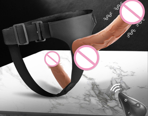 Tragbare Damenhose mit Künstlichem Penis Weiches Fleischähnliches Material Elektrisch Einziehbar Ferngesteuert Paar-Sexspielzeug für Erwachsene Masturbator - Product Image 6