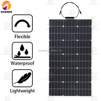 Modules photovoltaïques monocristallins en silicium 300W 500W, panneaux solaires flexibles 400W, système de panneaux solaires domestiques avec une efficacité de 25,8%