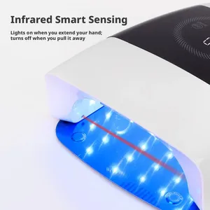 Lampe UV professionnelle pour salon de manucure, grande capacité, séchage rapide, lampe de cuisson pour plaques à ongles, lampe de polymérisation portable haute puissance - Product Image 5