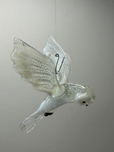Adorno de Cristal Hecho a Mano con Forma de Búho Nevado de 9 cm, Figura de Pájaro Colgante, Decoración para Árbol de Navidad - Product Image 6
