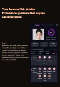 Venta al por mayor 3 modos de colores Control de sensor táctil Redondo Led AR <span class=keywords><strong>Maquillaje</strong></span> <span class=keywords><strong>virtual</strong></span> con luces AI Análisis DE LA PIEL Smart LED Vanity Mirror - Product Image 6