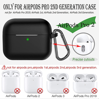 Étui de protection minimaliste en silicone anti-chute pour Airpods 1/2/3 pour iPhone Sac anti-perte suspendable pour Airpod Pod 2