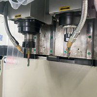 Máquina de fresado automática para perfiles de aluminio, componentes principales PLC y motor, máquina perforadora de bisagras para ventanas abatibles.