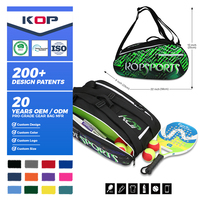 KOP OEM Luxus-Strandtennistasche mit individuellem Logo, vollständig sublimiert, mit Schuhfach für Damen und Herren