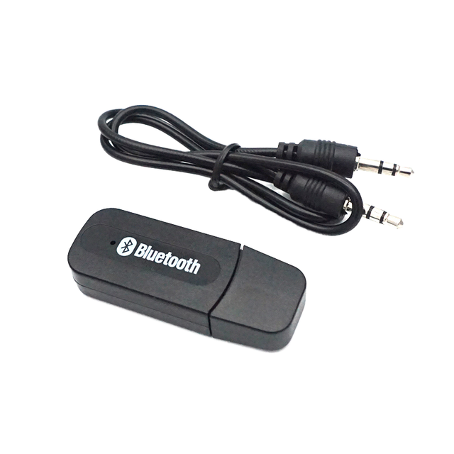 Bluetooths Audio Receiver Wireless Stereo Sender Adapter Aux 3.5mm USB Plastic for Car TV Home UK