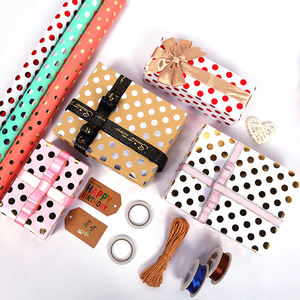 Papel de regalo de papel de embalaje de papel de lunares de Venta caliente - Product Image 6