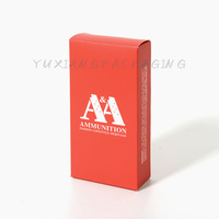 Boîtes à munitions en carton personnalisées OEM, boîte à munitions en papier à extrémité rabattable pour emballage de cartouches 9 mm, .223, .556