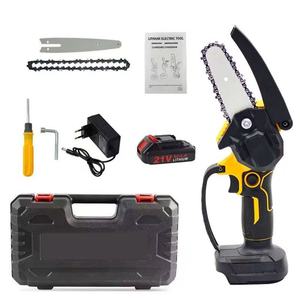 Nouvelle tronçonneuse électrique 21V, 6 pouces, avec réservoir d'huile, haute puissance, <span class=keywords><strong>batterie</strong></span> lithium rechargeable, outil de jardinage et d'abattage domestique - Product Image 3