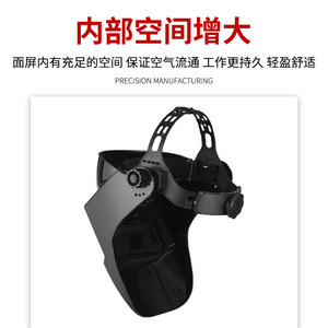 Casco de Soldadura con Atenuación Automática, Visión Parcial, Material Resistente a Impactos, Ligero, Protección Contra Luz de Arco, Estilo Diadema - Product Image 3